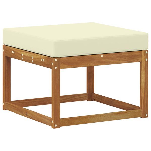 vidaXL Set de canapele de exterior cu pernă 6 pcs Natural și Crem