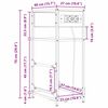 vidaXL Dulap de noapte Stejar &icirc;nchis 40 x 27 x 76 cm Lemn compozit