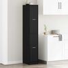 vidaXL Cabinet de Apotecă Stejar negru 30 x 41 x 174.5 cm