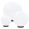 vidaXL Lămpi bol cu LED 3 buc., sferice, 20/30/40 cm, PMMA
