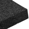 vidaXL Pat din granulate de cauciuc Negru 9 x 9 x 2 cm Cauciuc