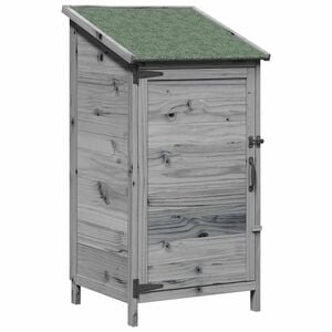 vidaXL Sălaș de grădină Gri 59 x 56 x 113,5 cm Lemn de Brad Solid