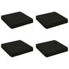 vidaXL Perne pentru șezut cu 4 piese VUGHT 4 pcs 100% Polyester Negru