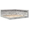 vidaXL Pat bibliotecă cu raft Gri beton 180 x 200 cm Lemn prelucrat