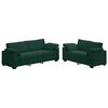 vidaXL Set canapele 2 piese cu perne catifea verde &icirc;nchis