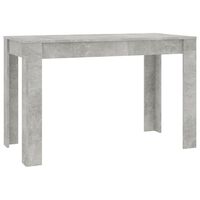 vidaXL Masă de bucătărie, gri beton, 120 x 60 x 76 cm, PAL
