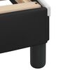 vidaXL Cadru de pat fără saltea Zadar negru și alb 180x200cm piele artificială