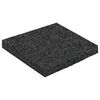 vidaXL Pat din granulate de cauciuc Negru 9 x 9 x 0,8 cm Cauciuc