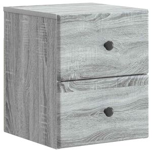vidaXL Dulap de noapte suspendat Sonoma gri 34,5 x 33 x 40 cm