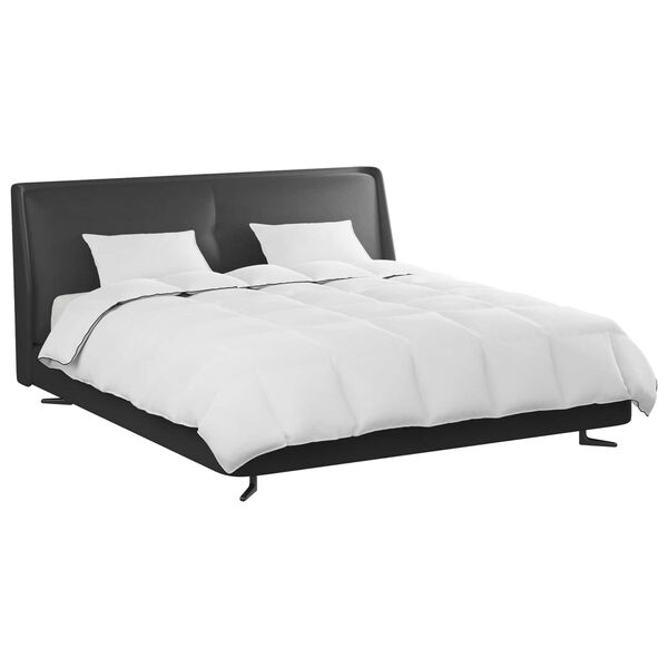 vidaXL Duvet de iarnă cu pernă 3 pcs Alb Pene de rață