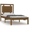 vidaXL Cadru de pat single, maro miere, 90x190 cm, lemn masiv