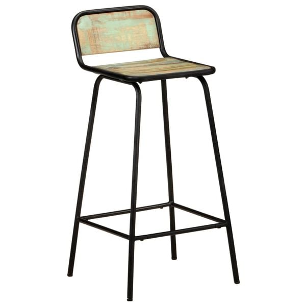 vidaXL Scaune de bar, 4 buc., lemn masiv reciclat