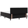vidaXL Pat cu arcuri cu saltea cu headboard Negru 160 x 200 cm Catifea
