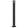 vidaXL Lampă exterioară de podea cu priză, negru, 110 cm, aluminiu