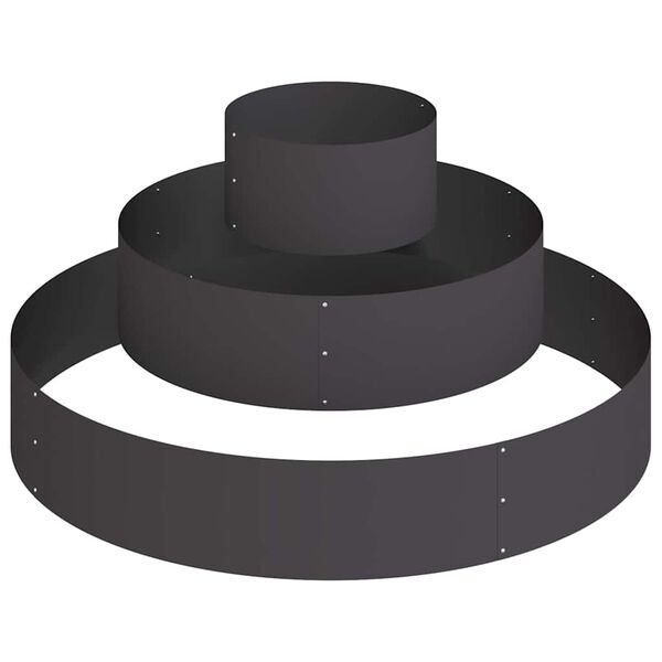 vidaXL Vază pentru Grădină Negru 120 x 120 x 20 cm