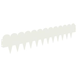 vidaXL Margine pentru gazon 20 pcs 103 x 20 cm Oțel Alb