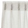 vidaXL Cortină din Voile cu perdele 2 pcs Crem 140 x 140 cm Poliester