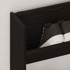 vidaXL Dulap pentru pantofi Stejar Negru 80 x 18 x 90 cm Lemn compozit