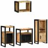 vidaXL Set de mobilier pentru baie 4 pcs Maro Lemn de mango solid