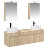 vidaXL Set dulap baie 5 buc. Stejar Sonoma Lemn prelucrat