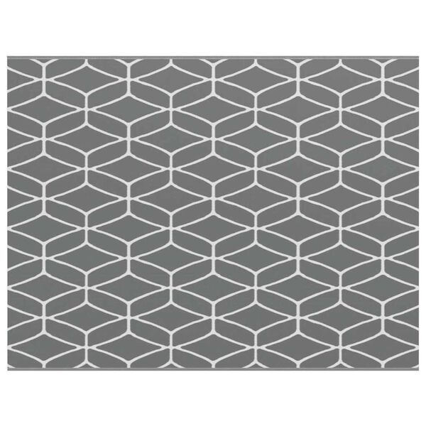 vidaXL Covor de exterior ARAKIL Gri și alb 250 x 300 cm PP