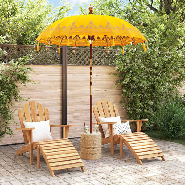 vidaXL Parasol Balinez Galben 185 x 185 x 260 cm