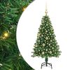 vidaXL Brad de Crăciun artificial Verde 120 cm PVC și Oțel și Plastic