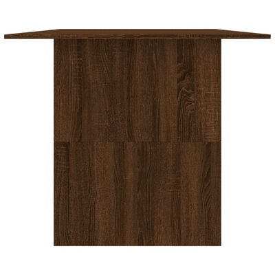 vidaXL Masă de bucătărie, stejar maro, 180x90x76 cm, lemn prelucrat