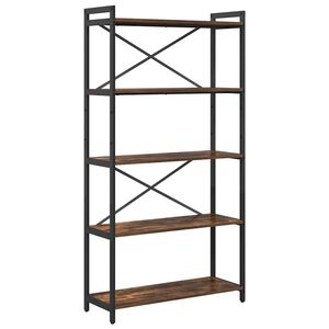 vidaXL Raft pentru cărți 80 x 30 x 155 cm Lemn prelucrat