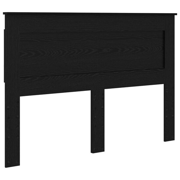 vidaXL Tăblie cap cu headboard Stejar Negru 140 cm Lemn compozit