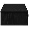 vidaXL Raft de perete cu sertare negru 100x37,5x19 cm lemn prelucrat
