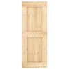vidaXL Ușă NARVIK natural 80 x 210 cm Lemn de Pin Solid