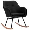 vidaXL Scaun balansoar, negru, material textil