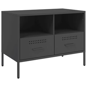vidaXL Dulap TV, negru, 68x39x50,5 cm, oțel