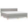 vidaXL Pat continental, gri deschis, 180x200 cm, material textil