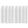 vidaXL Perdele Opaque cu Inel 2 buc. Alb pur 140 x 140 cm Poliester