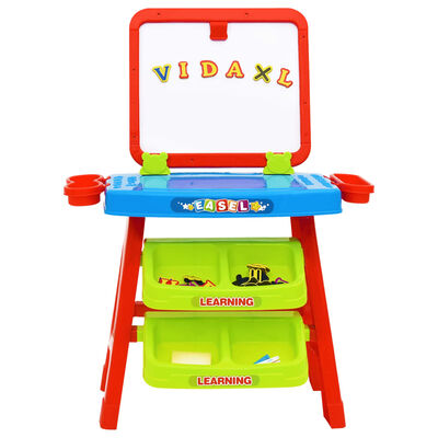 vidaXL Set de joacă pentru copii cu șevalet şi birou 3 în 1