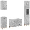 vidaXL Set de dulapuri pentru baie, 4 piese ALKMAAR Gri Beton