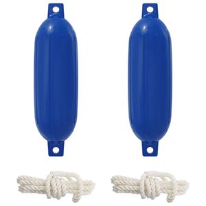 vidaXL Fendere pentru Barca 2 buc. &Oslash; 11 x 40 cm albastru PVC