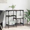 vidaXL Masă de consolă Stejar Negru 80 x 29 x 75 cm Lemn compozit