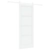 vidaXL Ușă glisantă 78 x 202 cm Lemn prelucrat Alb