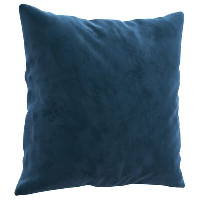 vidaXL Perne decorative, 2 buc., albastru, 40x40 cm, catifea