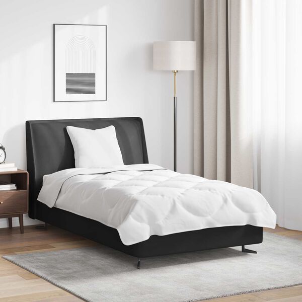 vidaXL Set de Pături cu pernă 2 pcs Alb Microfibră