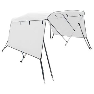 vidaXL Parasolar Bimini 3 arcuri pereți laterali, 183x(185-198)x137 cm