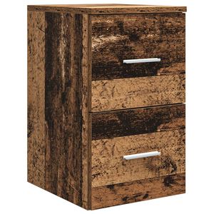 vidaXL Dulap de Baie &Icirc;ntre Lemn vechi 30 x 35 x 50 cm Lemn prelucrat