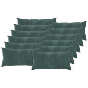 vidaXL Husă pentru pernă 12 pcs HEERLEN Albastru Mării 40 x 80 cm