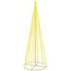 vidaXL Brad de Crăciun conic, 732 LED-uri, alb cald, 160x500 cm