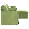 vidaXL Canapea Verde deschis 198 x 134 x 80 cm Catifea