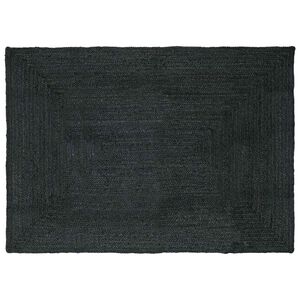 vidaXL Covor de zonă Gri &icirc;nchis 160 x 230 cm Iută