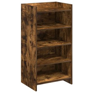 vidaXL Dulap pentru pantofi Stejar fumuriu 48 x 36 x 92 cm